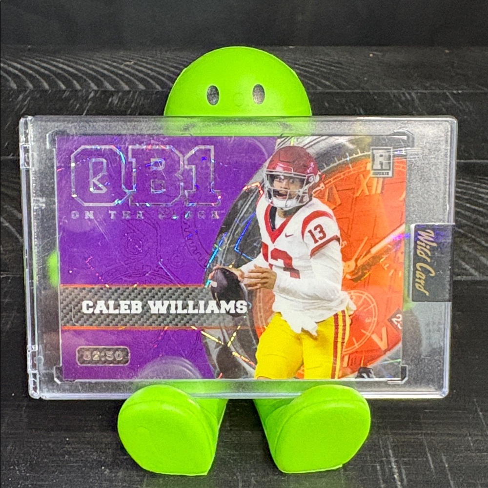 Caleb Williams QB1 On The Clock rookie card